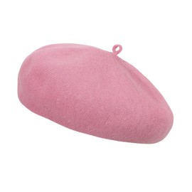 French Beret Vintage Beret Hats for Women Artist Beret Cap Solid Color Classic Girls Beanie Hat Summer Spring,Fuchsia 4#