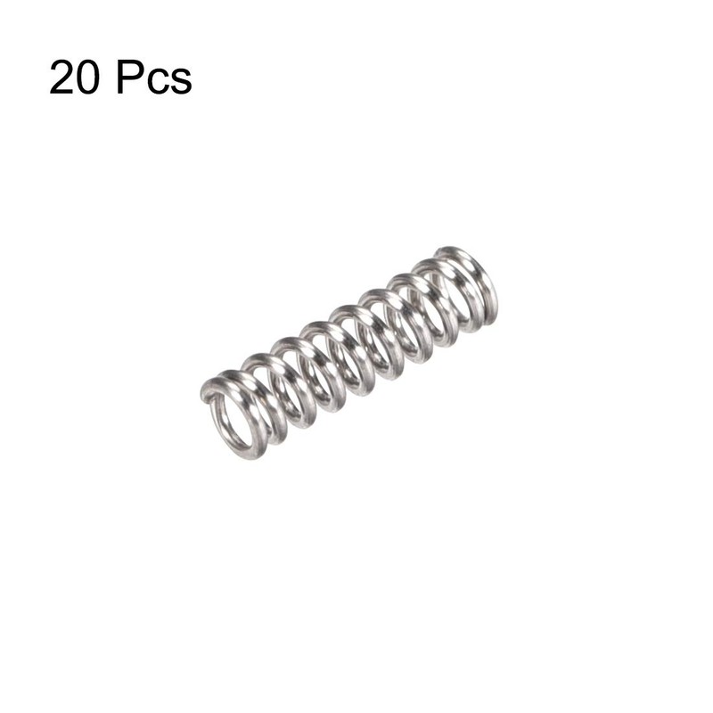 sourcing map Pack of 20 Compression Spring 304 Stainless Steel