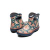 BOGS Women's Patch Ankle Tapestry Floral Rain Boot, Navy Multi,