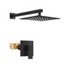 Airuida Shower Faucet Set with Female Thread Rough-in Valve, Rainfall