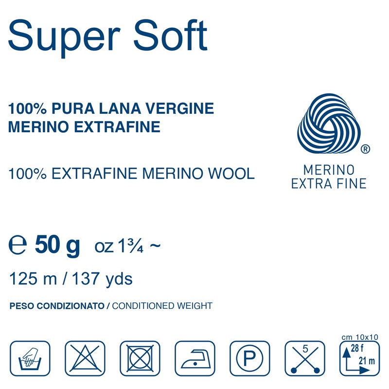 Knitting yarn 100% pure merino new wool extra fine, line