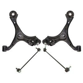 TRQ Front Suspension Kit Control Arm with Ball Joint Sway Bar Stabilizer Link Compatible with 2016-2022 Acura ILX