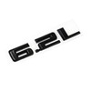 Pair Set 6.2L Hood Emblems 3D Badge Nameplate Decal 19-20