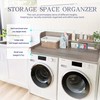 DTK Washer Dryer Wood Countertop with Shelf, Laundry Topper with
