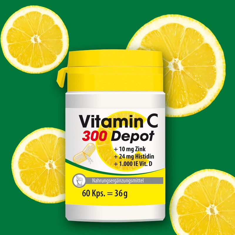 Vitamin C 300 Depot + Zinc + Histidine + Vitamin