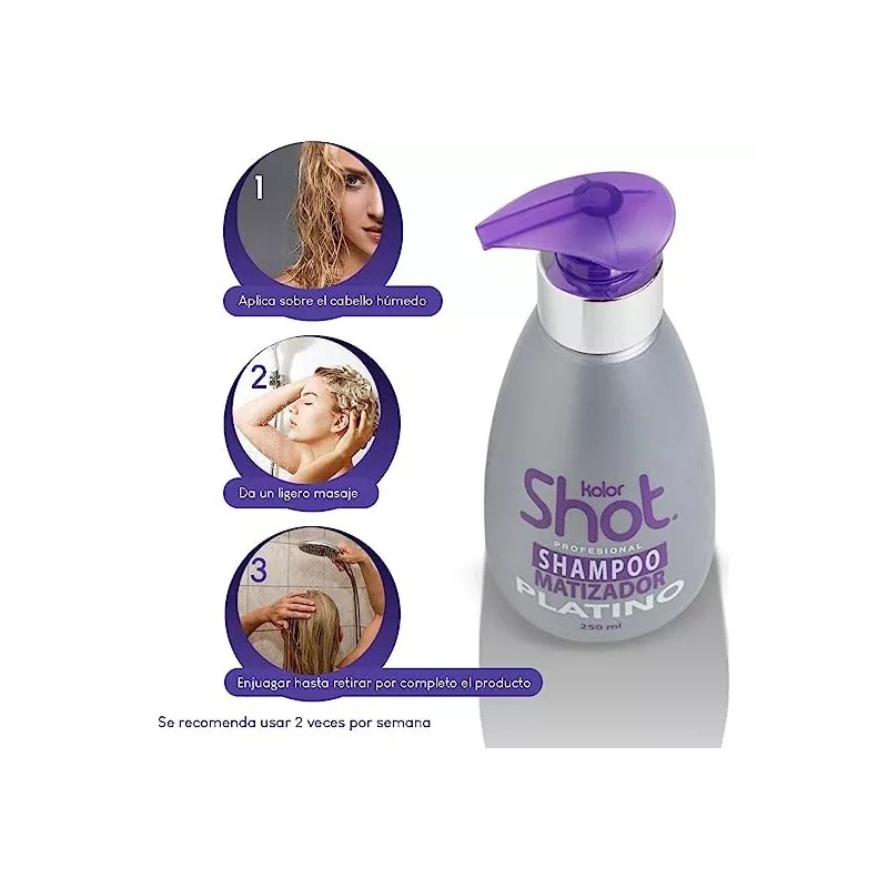 Kolor Shot Profesional Shampoo Kolor Shot Matizador Platino