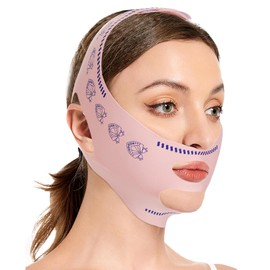 Reusable Chin Strap Jawline Shaper & Exerciser Breathable and Comfortable V Line Mask V Line Lifting Mask Chin Lift Masks for Men and Women