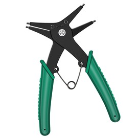 Snap Ring Pliers, Circlip Pliers Spring Loaded Pliers 2 in 1 High Carbon Steel Snap Ring Pliers Circlip Pliers Retaining Ring Pliers for Ring Remover Retaining and Remove Hoses