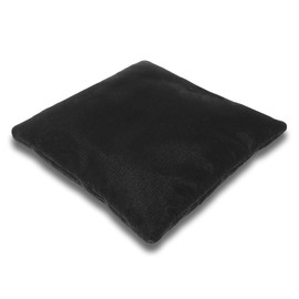 Resonant Energies 5.5 Inch Square Black Velvet Tiara & Crown Display Pillow Stand, 'Bean Bag' Support, TPV3S