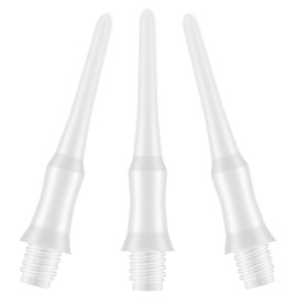 Deetenks Soft Dart Tips 500 Pack 2BA Thread Plastic Soft Tip Dart Points Soft Dart Tips Replacement Dart Accessories for Dartboard-White