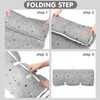 Toddler Nap Mat/Removable Pillow -Grey- Carry Handle with Straps Closure,Toddler