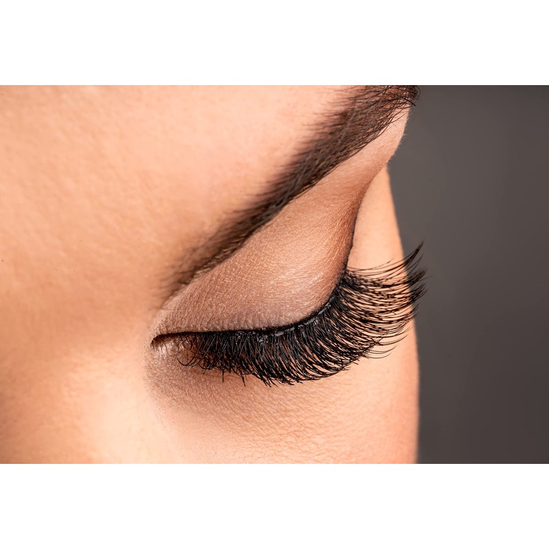 Clavier C-Curl Classic Artificial Eyelashes in Cups, Real Silk Eyelashes