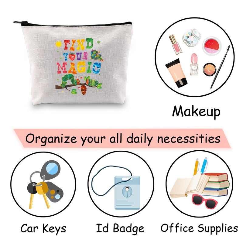 Hungry Caterpillar Inspired Cosmetic Bag Find Your Magic Makeup Bag