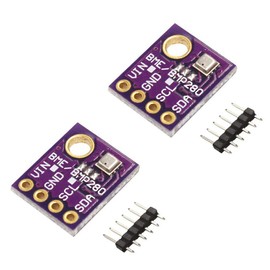 BME280 Digital 5V Temperature Humidity Sensor Atmospheric Barometric Pressure Board IIC I2C Breakout for Arduino (Pack of 2)