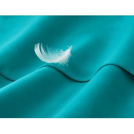 Fit-Flip Microfibre towel - compact, ultra lightweight & quick dry towel - the perfect gym, travel & beach towel - swimming towel for sports, camping & hiking (80x160cm petrol + bag)