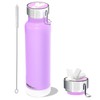 24 oz Insulated Slim Water Bottle with Flip Straw and