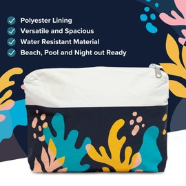 See Worthy Travel Tote Bag with Splash Pouch - Perfect for Toiletries, Seamless Travel, Beach, and More - Ideal for Carrying Toiletries and Essentials - Versatile Convenient Organizer