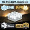 dojune Solar Powered LED Acrylic Lights,Waterproof In-Ground Landscape Path Lights