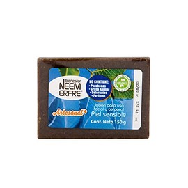 bienestar NEEM ERFRE Jabon Para Piel Sensible Corporal de Hoja de Neem- Artesanal Vegano Natural Tea TREE Aceite Oliva- Sin Parabenos Petrolatos Grasa Animal (Individual)