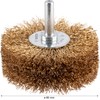 Bosch 2608622130 Wire Wheel, Brass-Coated, Silver, 80 mm