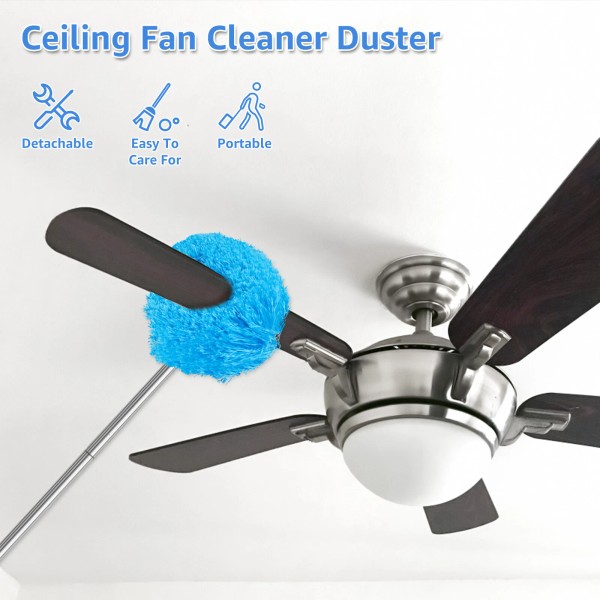 Unbranded Ceiling Fan Cleaner Duster with 57 Inch Telescopic Handle