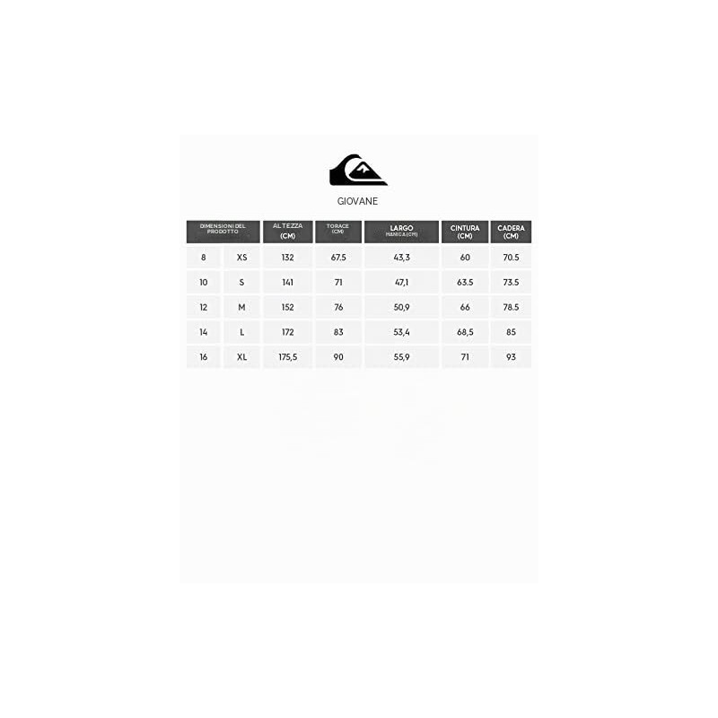 Quiksilver Boy Everyday 13" Blithe 10 years 10 ans