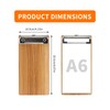 A6 Clipboard,6 Pack Mini Clipboard with Low Profile Clip,A6 Wooden
