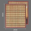 LIKENNY Brush Roll, Bamboo Brush Storage, Portable, Calligraphy, Storage, Pocket,