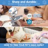 Oromaviela 8PCS Dog Rabbit Bunny Cat Grooming Kit,Self-Cleaning Brush,Nail Clipper,Grooming