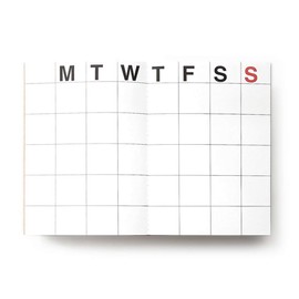 JSTORY Large Monthly Planner Lays Flat Undated Year Round Flexible Cover Goal/Time Organizer Thick Paper Eco Friendly Customizable Stitch Bound A4 16 Months 18 Sheets Black