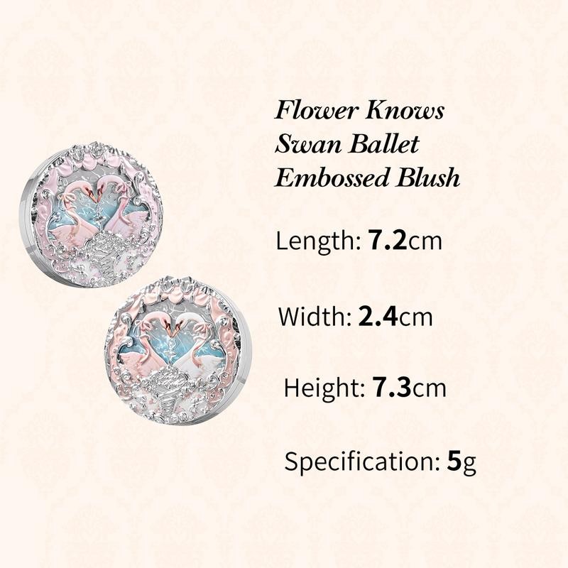 Flower Knows Swan Ballet Collection Embossed Blush - Color: 02