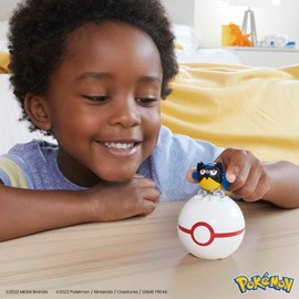 MEGA Pokémon Juguete de Construcción Pokébola Coleccionable de Rookidee para niños de 6 años en adelante
