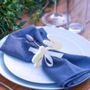 6pcs Easter Bunny Napkin Rings, Simple Wooden Rabbit Napkin Holders