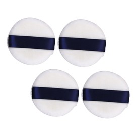 FRCOLOR 4Pcs Round Makeup Powder Puff Washable and Reusable Compact and Lightweight Cosmetic Sponges for Loose Powder Application Skin Friendly and Breathable Design