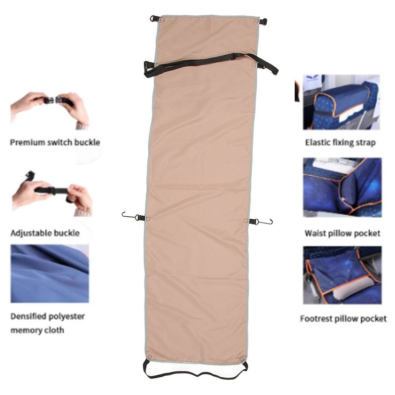 Airplane Footrest Hammock Cover Ergonomic Improve Blood Circulation Adjustable Footrest
