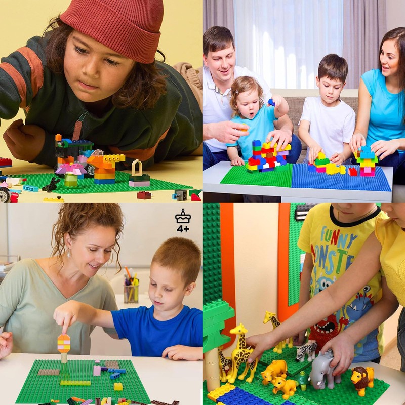 TUKNN Classic Base Plate, Building Plates Compatible, Rectangular Base Plates,