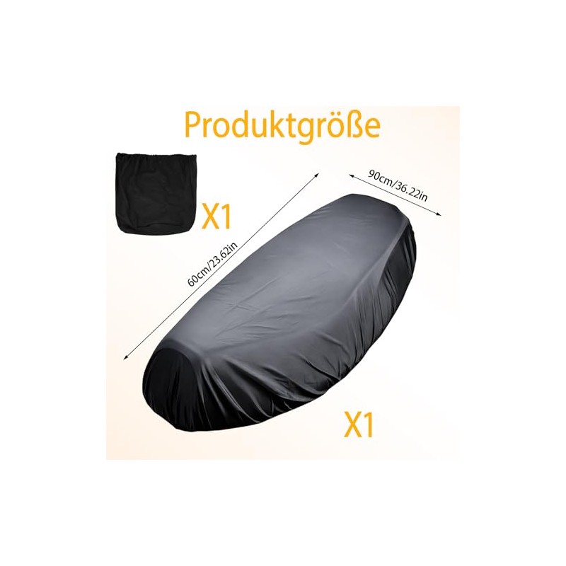 Motorcycle Seat Cover Universal 23.6 x 36.2 inches, Waterproof Oxford