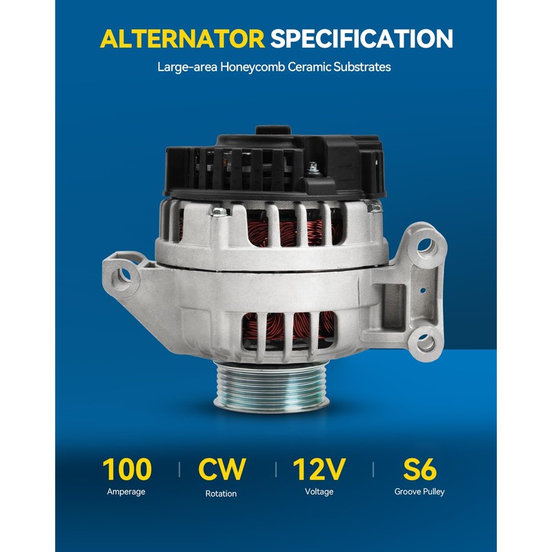 PHILTOP New Alternator Compatible With 2004-2006 Chevy Colorado, 2004-2006 GMC