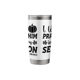 I will praise him in every season Psalms 146 2 Stainless Steel Insulated Tumbler