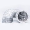 Batreetek Duct Hose, Aluminum, Flexible Duct, Ventilation, Exhaust Duct, Bellows