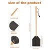 Heavy Duty Leather Fly Swatter, Long Handle Fly Swatter with