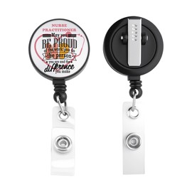 AKTAP Ausweishalter für Krankenschwestern, Praktiker, NP, Studenten, Abzeichen, Krankenschwestern, Praktiker, Wertschätzung, Geschenke, medizinisches Personal, Bürobedarf (NP Badge-HT2)