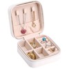 NALER Jewelry Storage, Mini Jewelry Box, Accessory Case, PU, Portable,