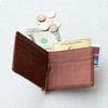BLUE SINCERE MC2 Men's Wallet Bi-fold Tanned Genuine Leather Money