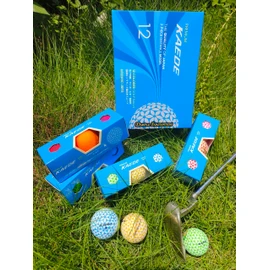KAEDE Golf Balls, Set of 12 Colors, 1 Dozen (12 Pieces)