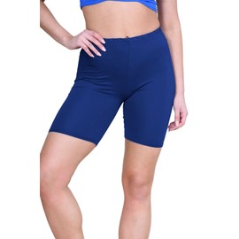 Jani Sramone Women's Shorts Plain Black * One Size - navy Plain, size: L/XL (40-42)