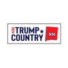 Trump Country NM 2024 Bumper Sticker Decal (3.37" x 9")