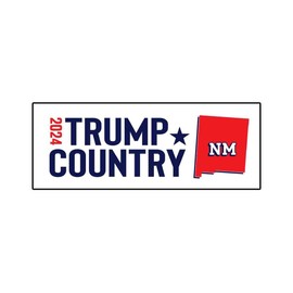 Trump Country NM 2024 Bumper Sticker Decal (3.37" x 9") | Peel & Stick | Political, Stickers, Politics, Republican, Trump, Vote