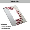 Pznen Baseball Stitching Single Rocker Light Switch Cover Plate Ball