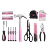 39 Piece All Purpose Basic Household Pink Tool Kit for